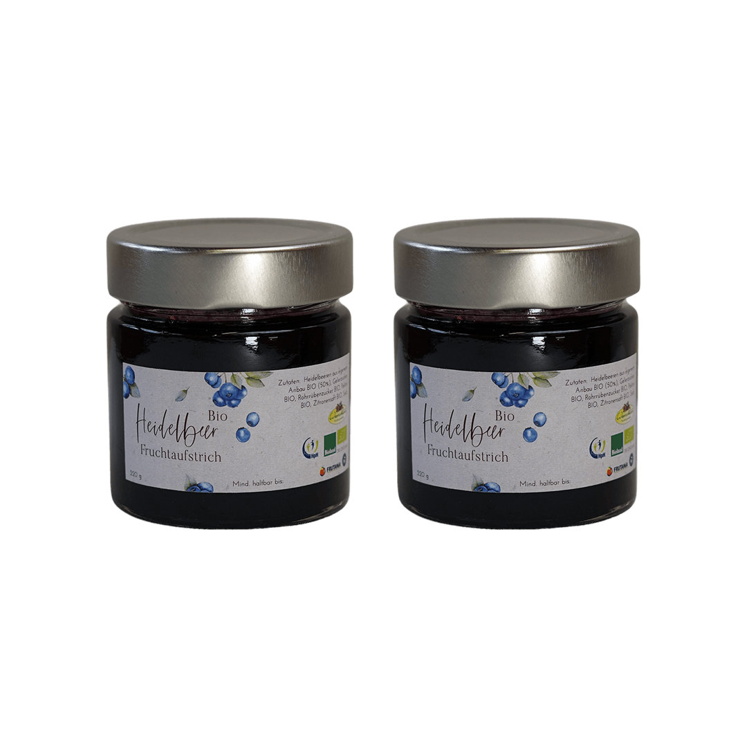 Bioland Bio-Heidelbeer-Fruchtaufstrich | 2 oder 4 Gläser – Gartenbau ... Bioland Bio-Heidelbeer-Fruchtaufstrich | 2 oder 4 Gläser – Gartenbau ...